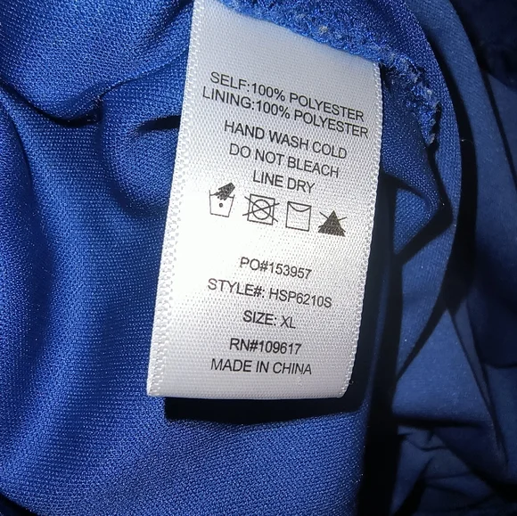 Royal Blue Lace Shinestar Elastic Shorts (Size XL) - Picture 8 of 11